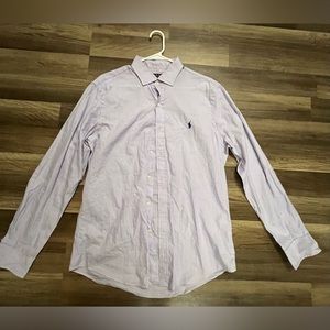 White/Blue Polo Button Down